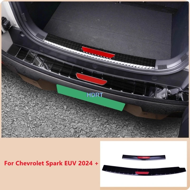 

Car Accessories Styling For Chevrolet Spark EUV 2024 + Door Sill Threshold Scuff Welcome Pedal Rear Trunk Guard Tail Boot Plate