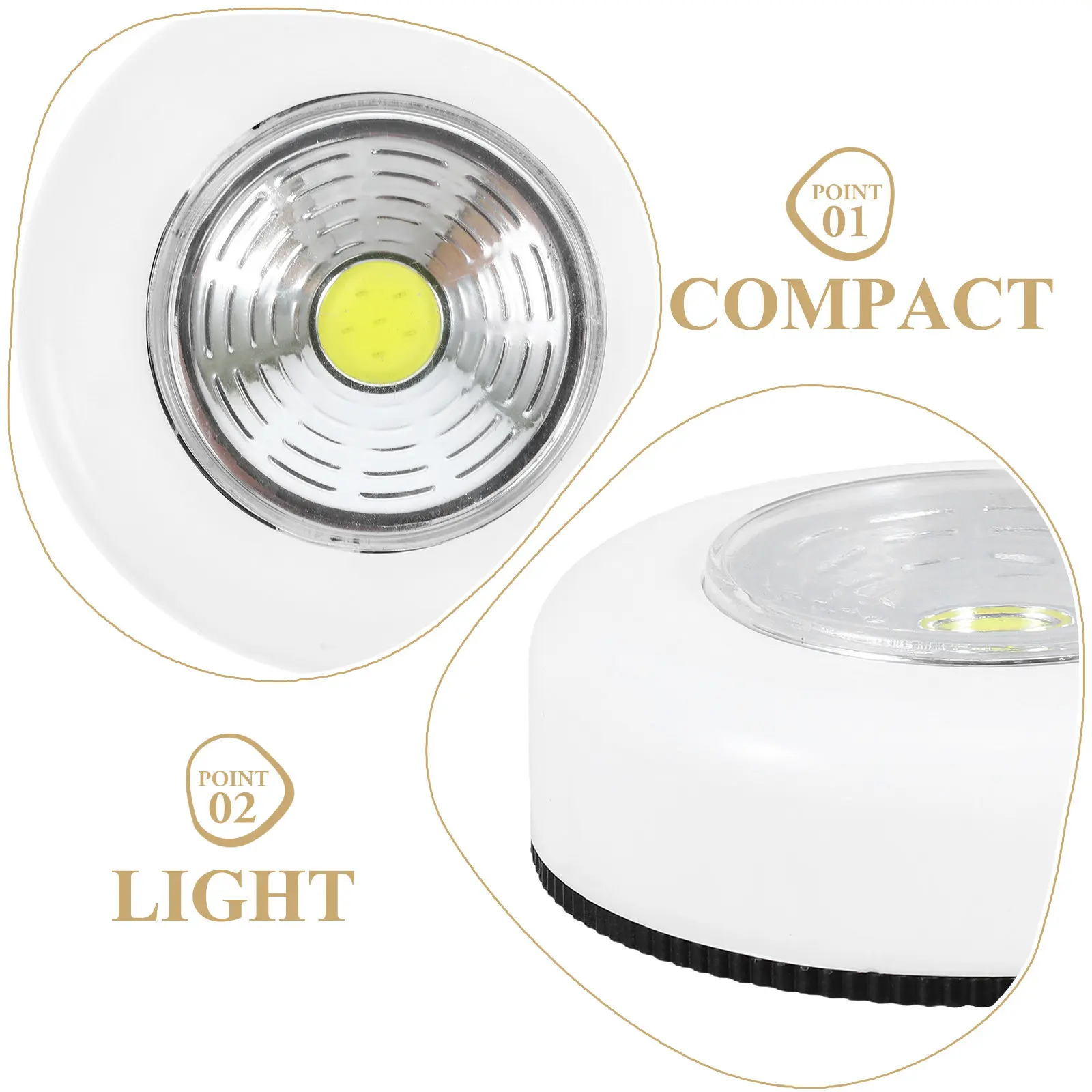 4 LED Touch Lights Battery Operated Night Lamp Small Light Cabinet Emergency Wall Lighting LED Push Light Night Lamp