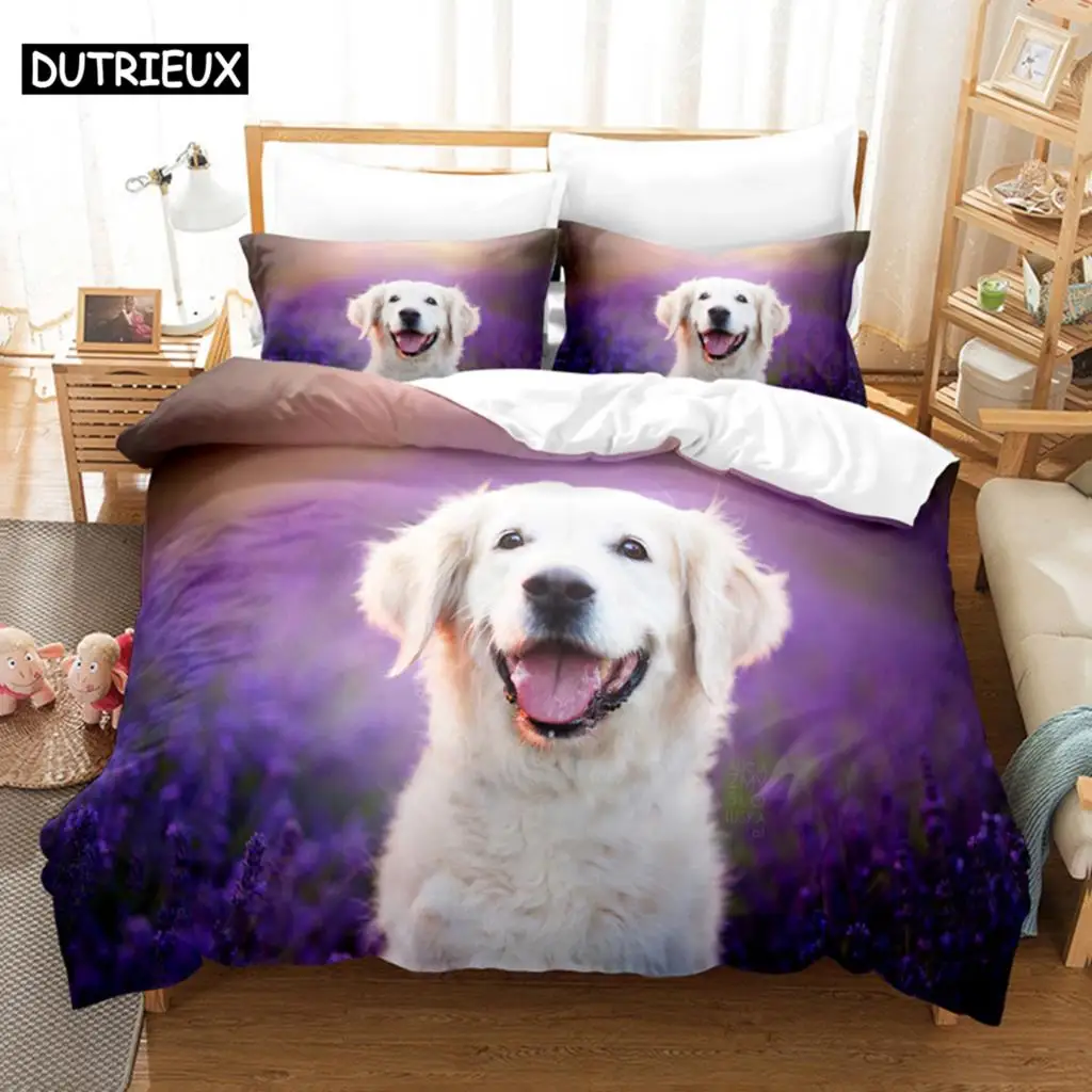 

Lovely Dog Bedding Set Duvet Cover Set 3d Bedding Digital Printing Bed Linen Queen Size Bedding Set Fashion Design