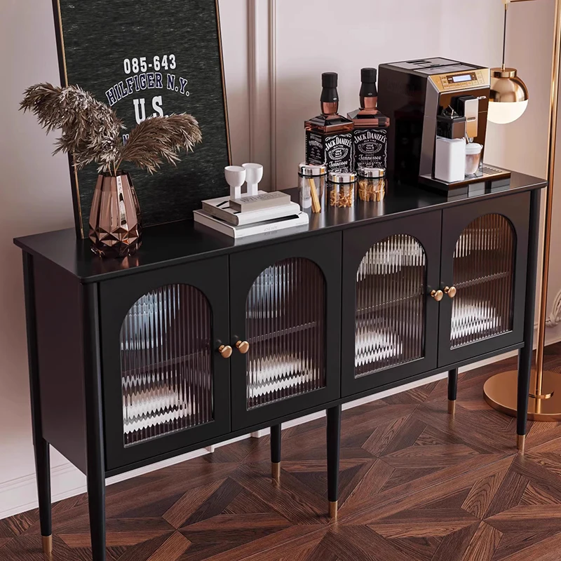 Glass Wooden Cabinets Living Room Display Luxury Vintage Wine Cabinets Sideboard Nordic Vitrine Salon Meuble Home Furniture