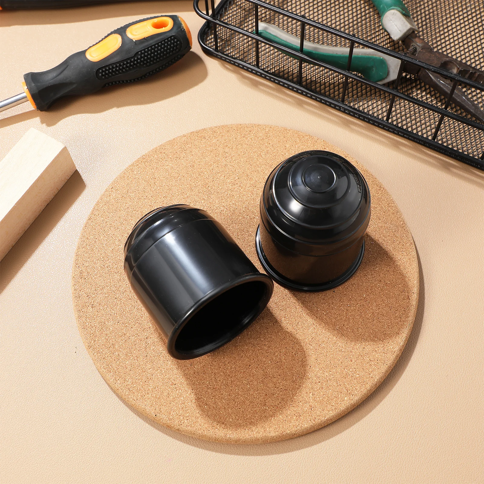 

4pcs Trailer Hitch Ball Cover Durable Plastic Tow Ball Protector For Rv Truck Suv Trailer Towing Accessories Waterproof