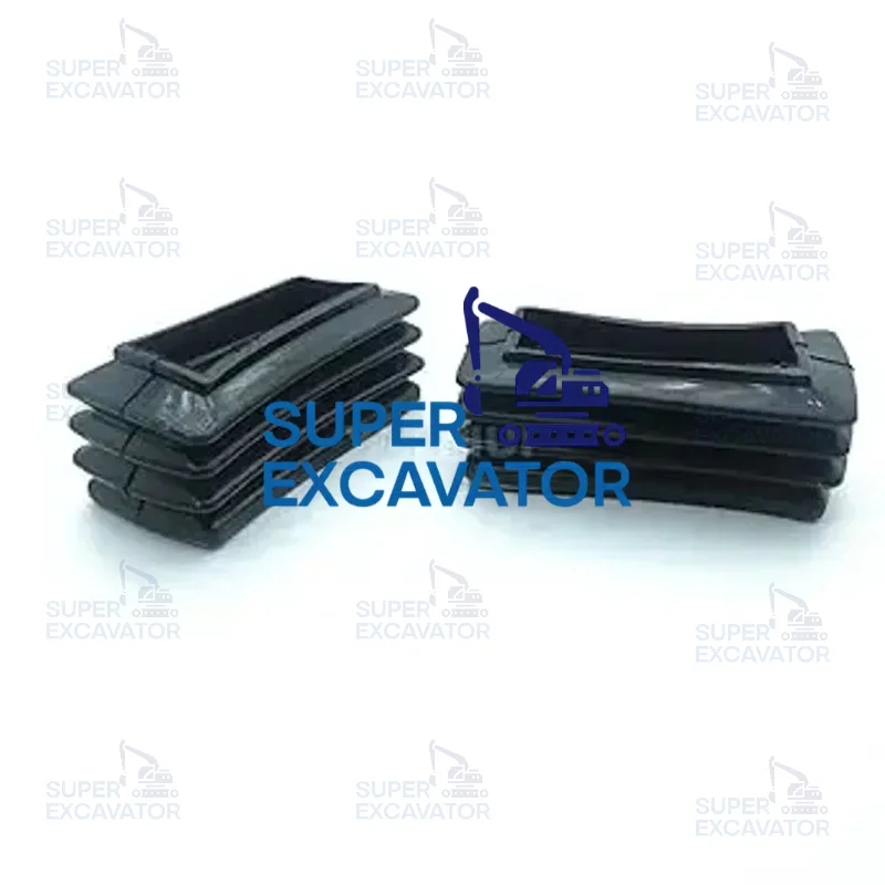 

Excavator Walking Foot 2PC Valve Dustproof Rubber Sleeve Cover for Sany 75, Yuchai 60-8, SK 350 Super 8, black
