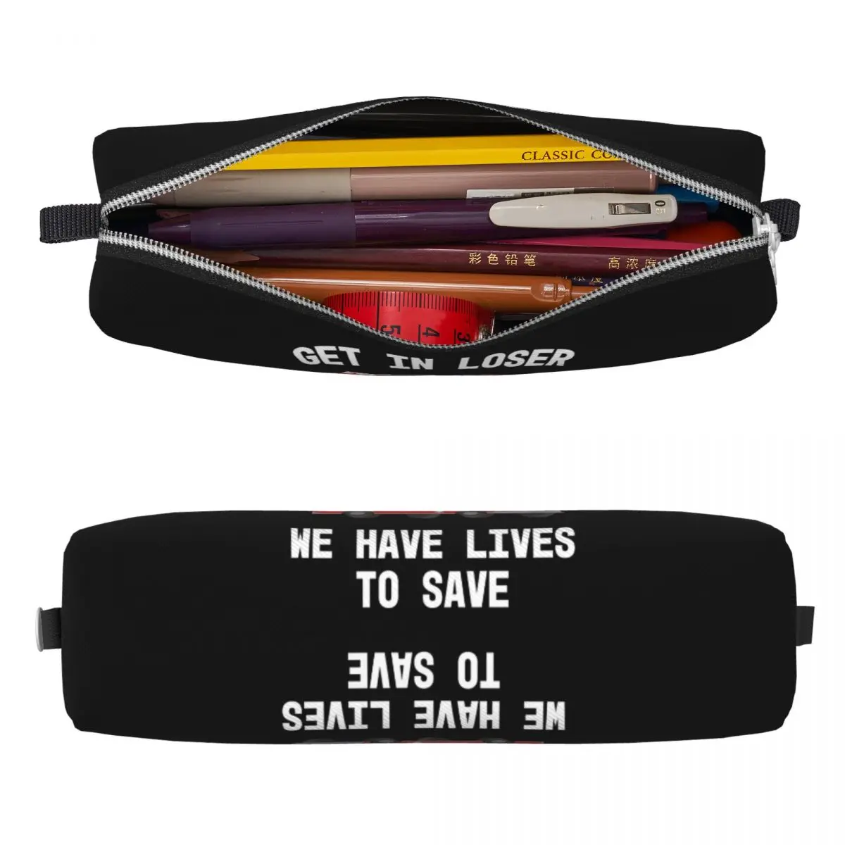 EMS المسعف EMT احصل على مقلمة إسعاف الخاسرة سعة كبيرة أكياس القلم صندوق القلم القرطاسية قلم رصاص الحقيبة حقيبة مستحضرات التجميل #2