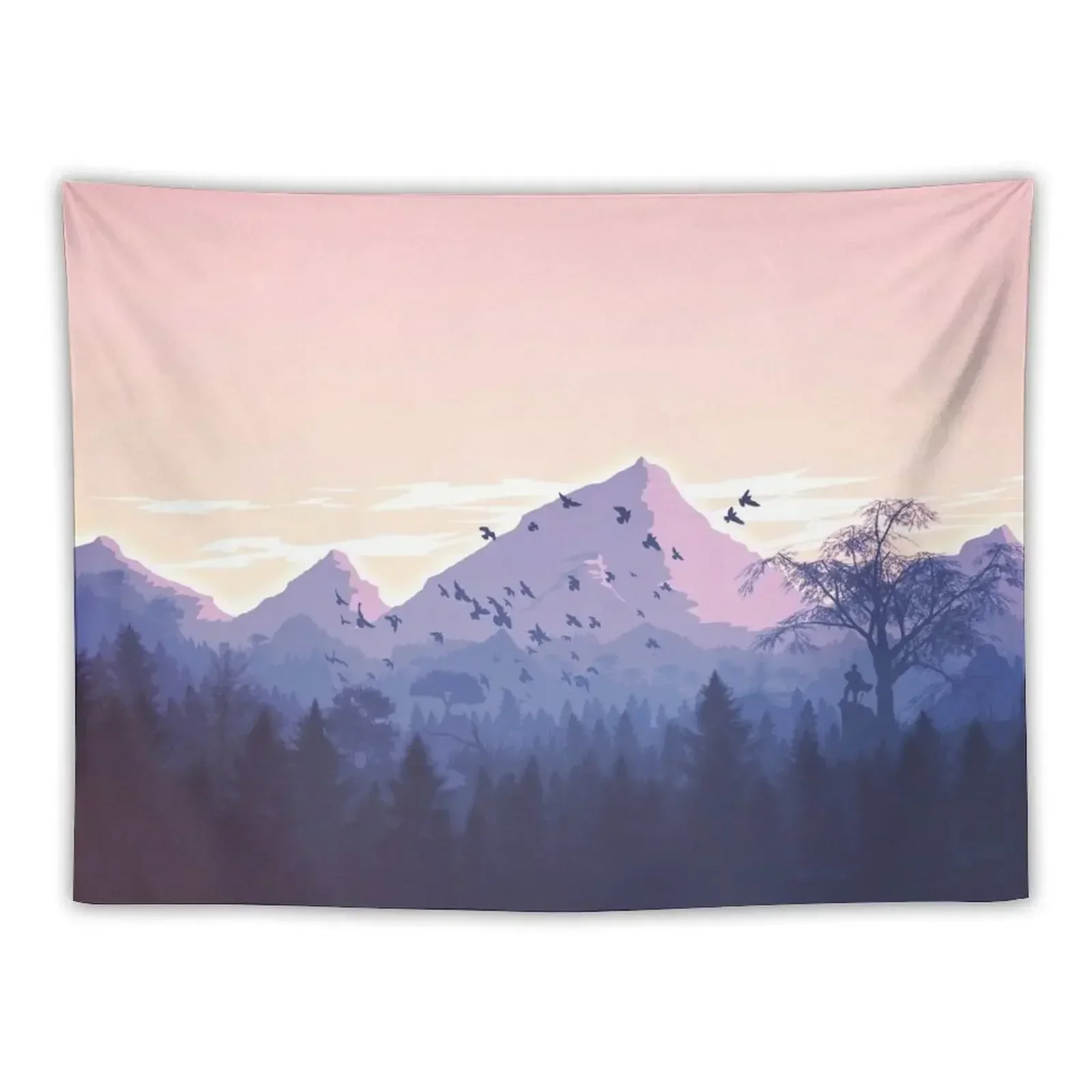 

Forest Trees Horizon | Mountain View Tapestry Wall Decor Bedrooms Decor Room Decor Aesthetic Home Accessories Tapestry