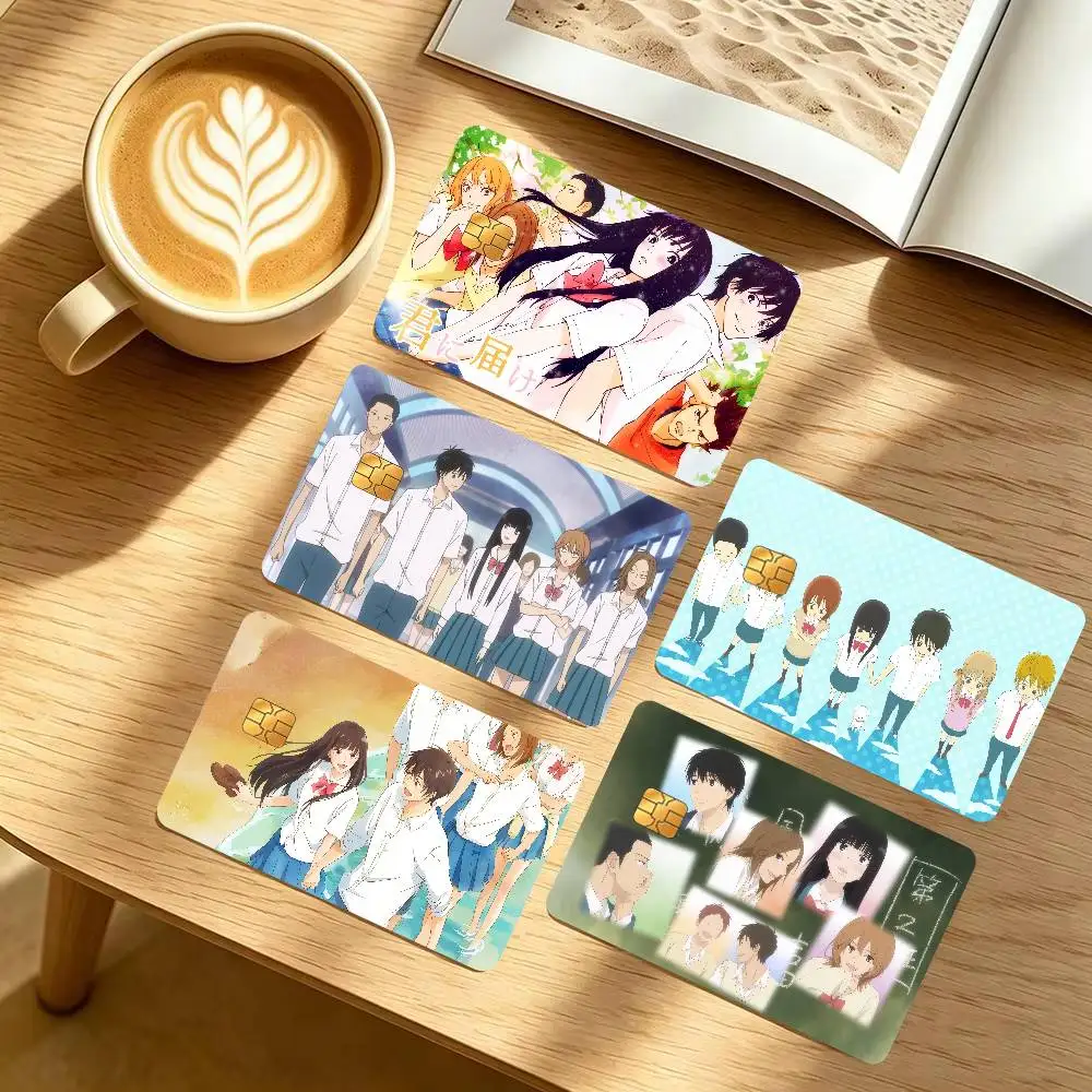 Kimi Ni Todoke Hanging Bohemian Game  Spend or Save Funny Shell Ultra Thin No Fade Sticker Cover Film for Debit Credit Card