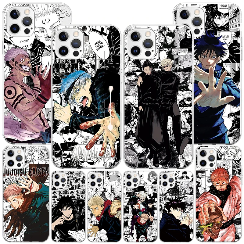 Jujusu Kaisen Japan Anime Phone Case For iPhone 16 Pro Max 15 + 14 Plus 11 12 13 Mini Xs X XR 7 8 SE Personalized Gift Print Cov