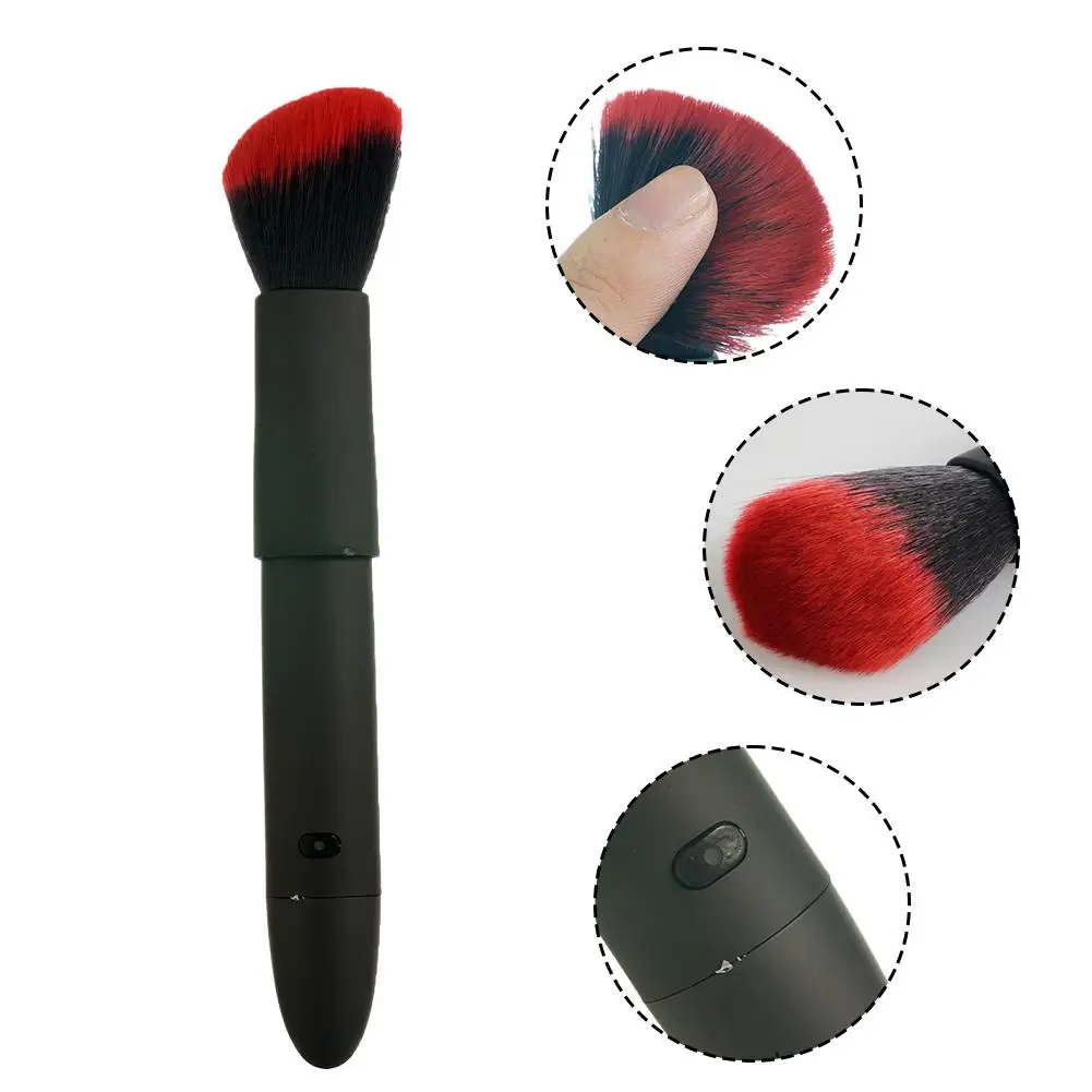 1pc tragbare Mini flache Grundierung bürste, Metall griff Make-up-Tool für Frauen flüssige Grundierung Anwendung für Frauen