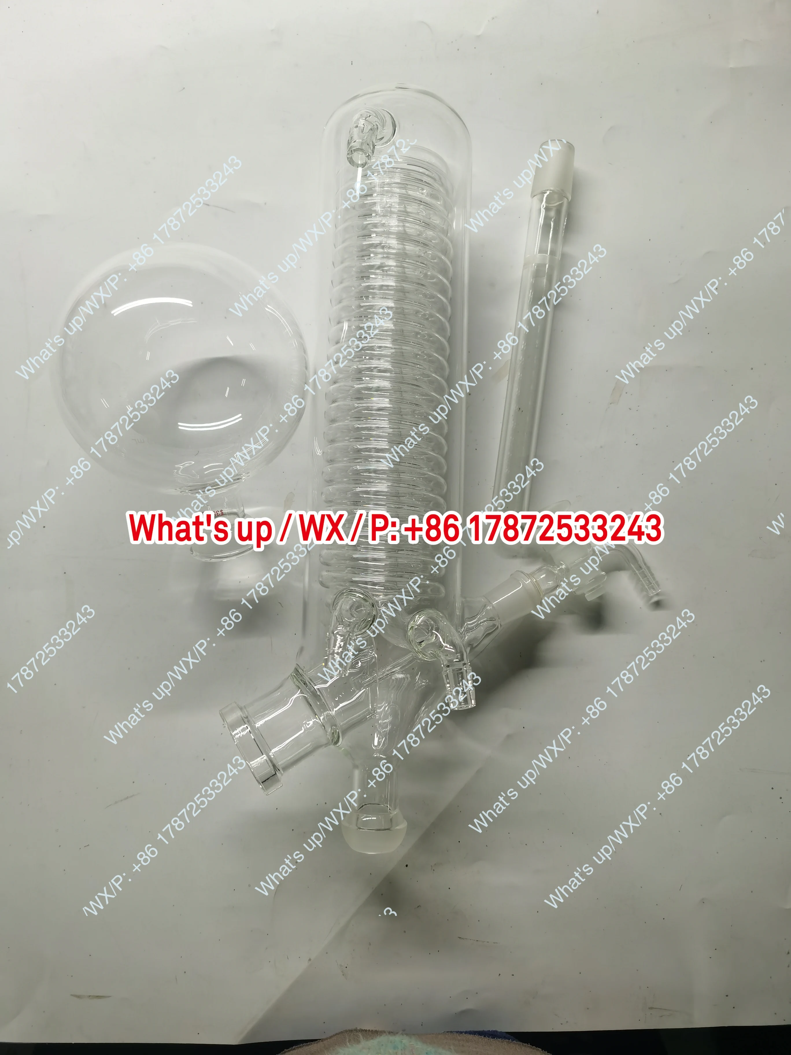 Condensador evaporador rotatorio RE-2000A/2000B accesorios Evaporador rotativo condensador serpentino de vidrio