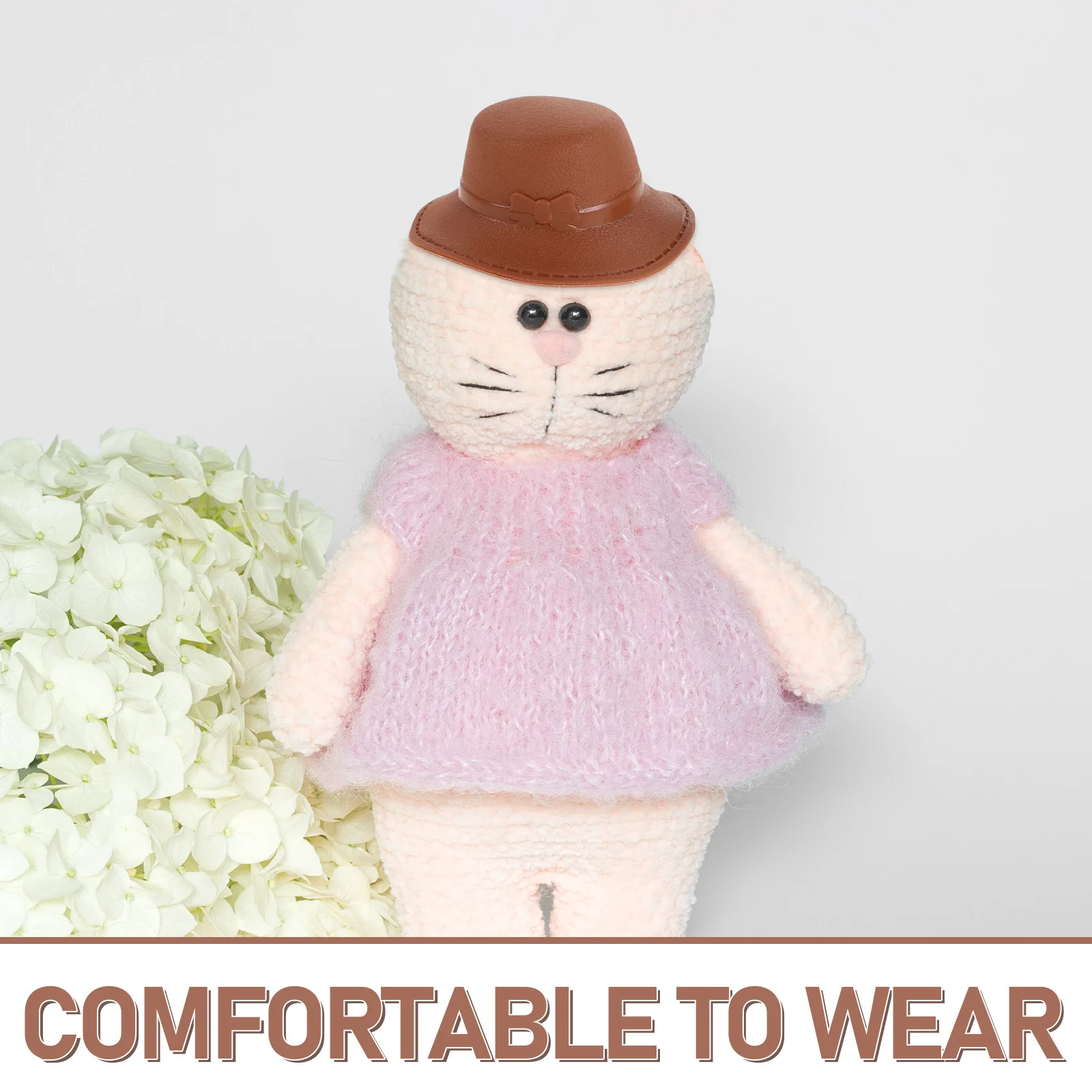 12Pcs Mini Princess Hats Cute Mini Top Hats for Crafts Holiday Bottle Covers Christmas Costume Accessories Festive Decorations