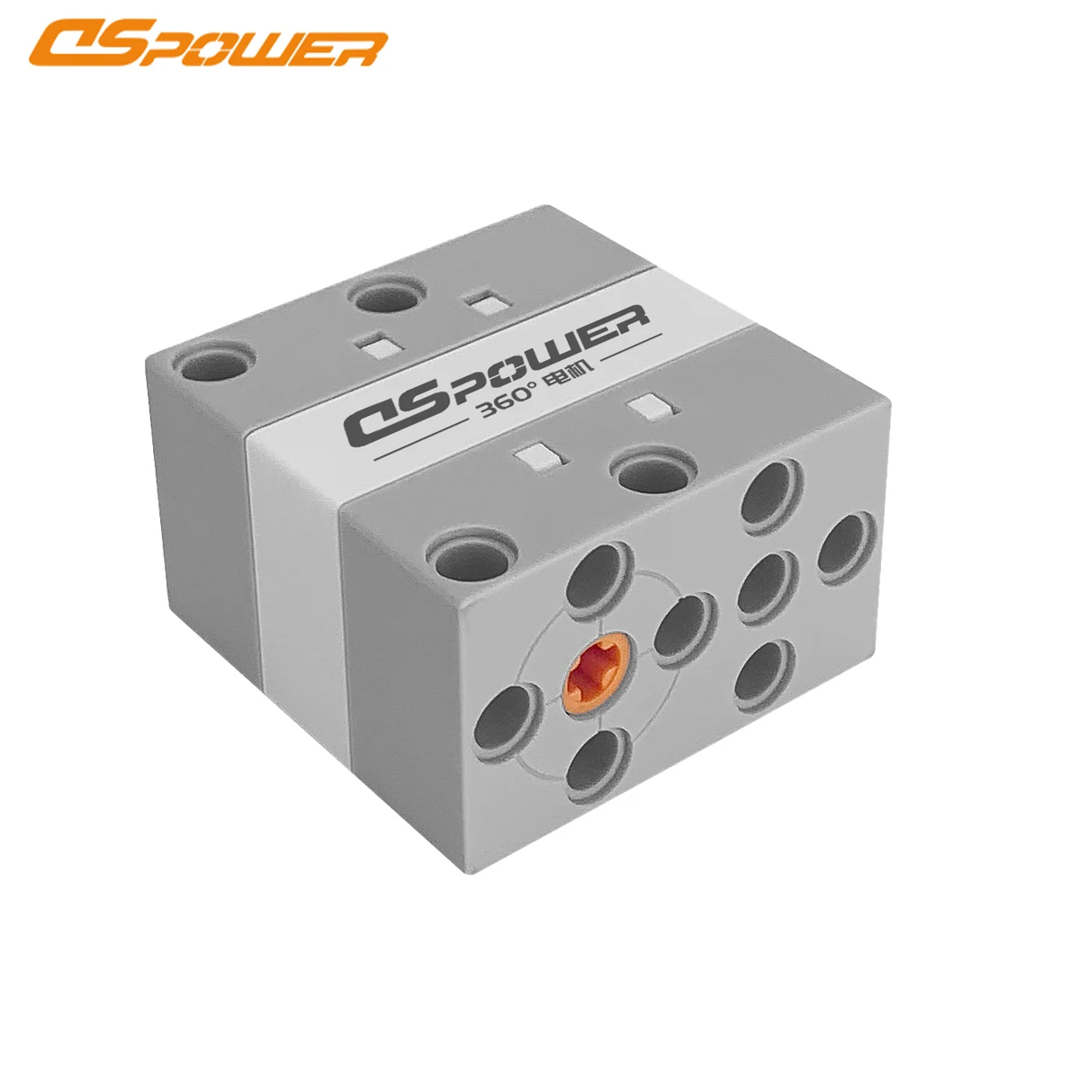 DSpower 2KG 360 °   Servo de bloques de construcción programable con salida bidireccional de broca porosa, programación para Robot DIY, piezas de juguetes Lego