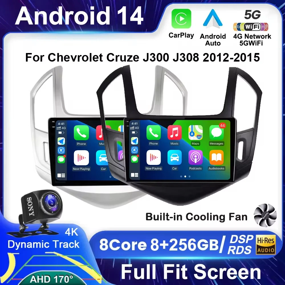 

Android 14 Car Radio For Chevrolet Cruze J300 J308 2012-2015 Multimedia Video Player GPS Navigaion Stereo Carplay Head Unit 2din