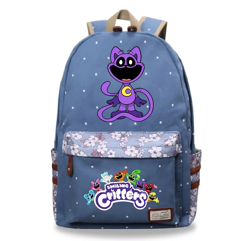 Smiling Critter Catnap Backpack Cartoon Children School Bags Students Large Capacity Girls Boys Bookbag Laptop Bag