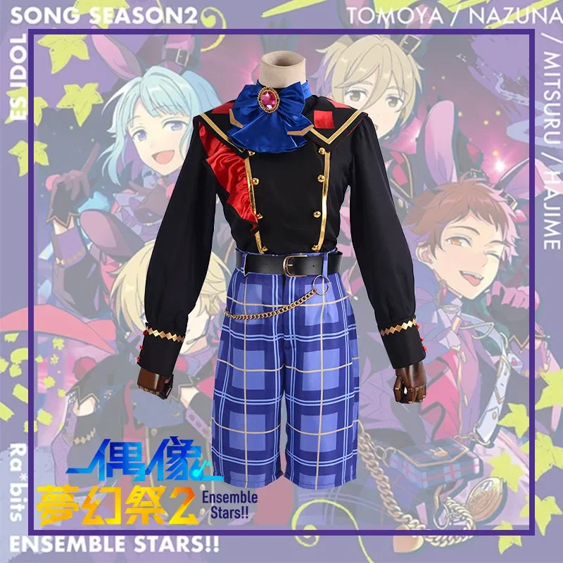 

Ensemble Stars Cosplay Black Rabits Suits Uniform Nito Nazuna Mashiro Tomoya Shino Hajime Tenma Mitsuru Cosplay Costume