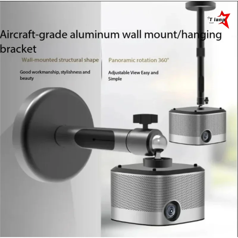 Adjustable Telescopic Aluminum Ceiling Mount For Home Theater Projector 5KG Max Load Support Bracket