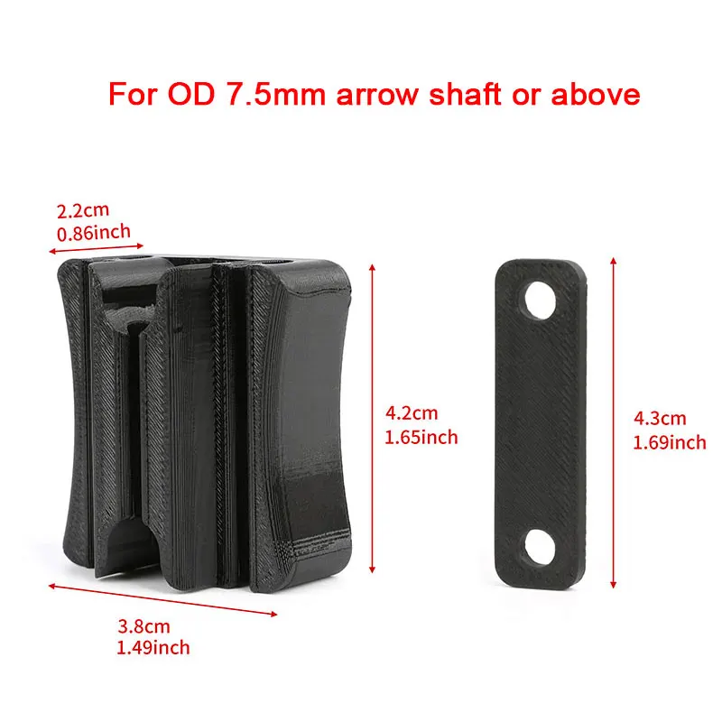 Archery Compound Bow Simple Arrow Quiver Mounted Module for Left and Right Hand Shooting Target Hunting Bow Accessories