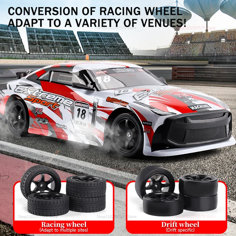2025 NEW High Speed RC Drift Vehicle Cars 4WD Remote Control Racing Car Gift Competition Race Car Boys kids Toy Replaceable Tire