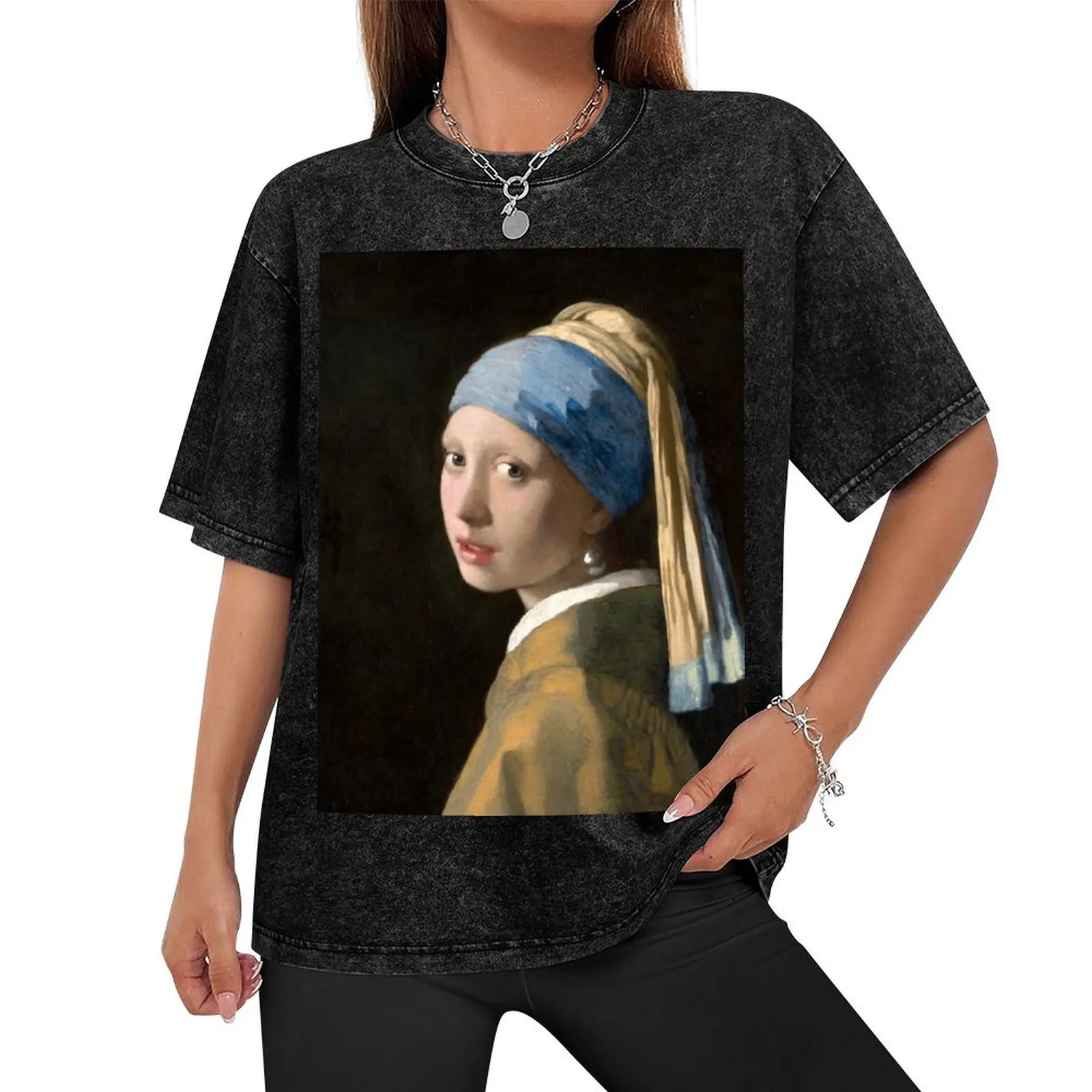 Johannes Vermeer’s Girl with a Pearl Earring T-Shirt tops Louboutins mens clothes