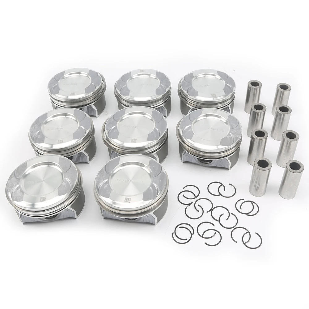 8pcs Pistons Rings Set Φ24mm For 11-19 Mercedes-Benz X166 W166 W221 W222 GL500 S500 M278 GLS500 E500 ML500 4.6T 4.7T A2780302317