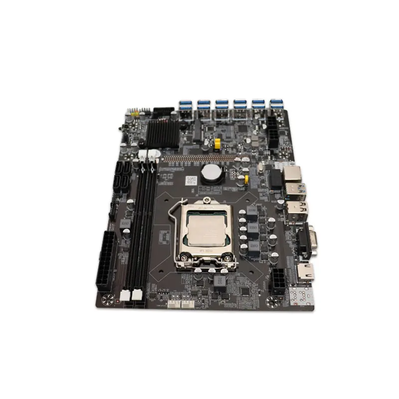 12 Graphics Cards 12 GPU motherboard B75 12 USB intel 1155 Chipset B75 motherboard with CPU