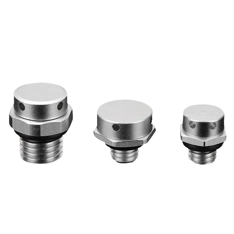 Válvulas de ventilación de aire impermeables de aluminio M5 M6 M8 M10 M12 M16 M20 tornillo en tapón de ventilación protector válvulas de ventilación de respaldo de Metal automático