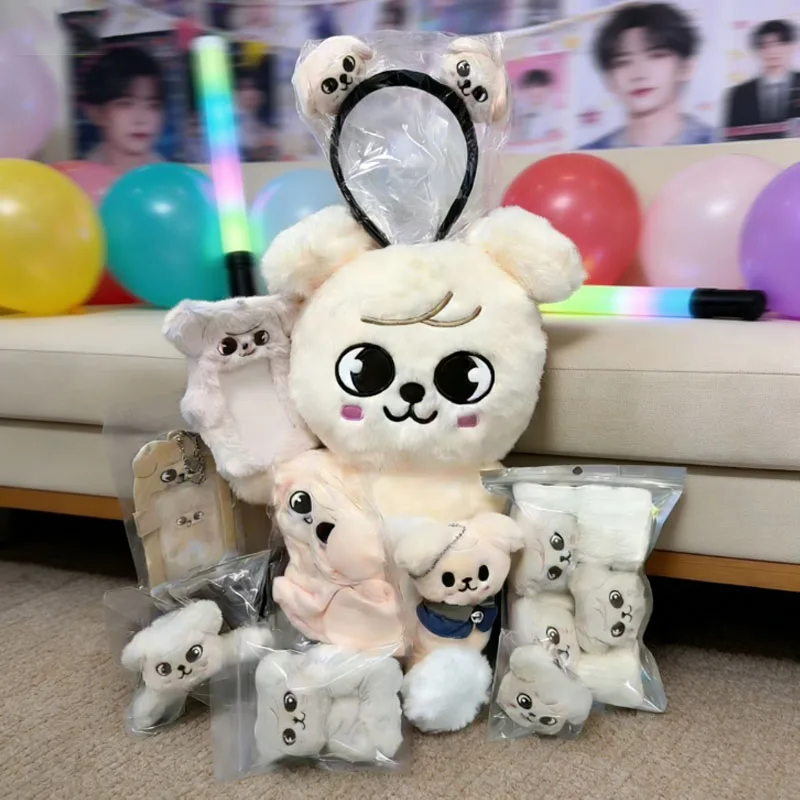 NEW 50cm 10pcs Kpop Skzoo plush toy Wolf Kawai Cartoon stuffed animal plush doll Large size sleep pillow collection gift