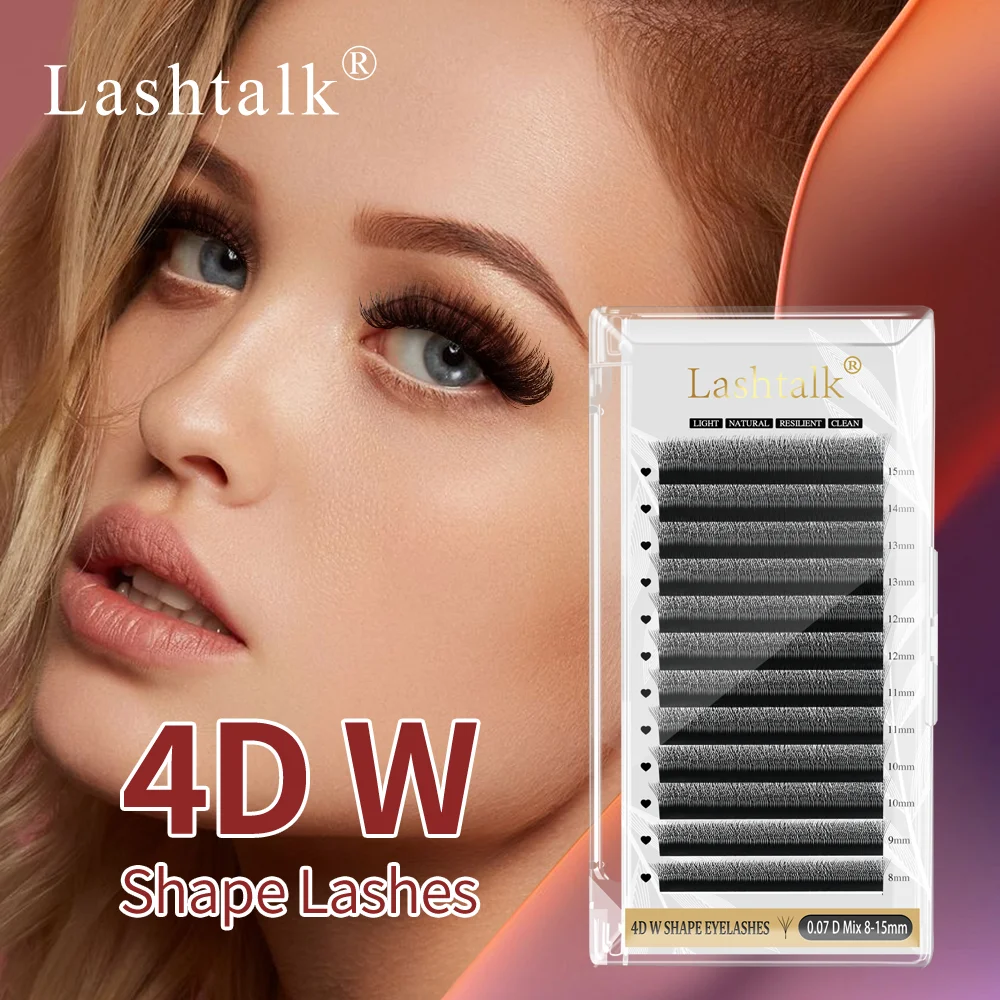 

Lashtalk 4D W Shape Eyelash Extensions Auto Flowering Bloom Clios Density Soft Comfortable False Eyelashes Makeup From Nagaraku