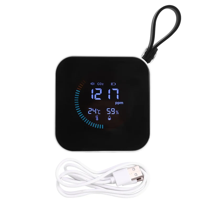 

ABYN-Carbon Dioxide Detector Air Quality Detector Gas Analyzer Thermometer And Hygrometer Co2 Tester