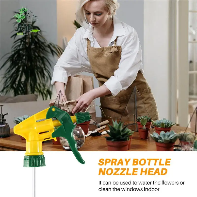 

A05E-6 Pcs Heavy Duty Chemical Resistant Trigger Sprayer Spray Bottle Nozzle Head