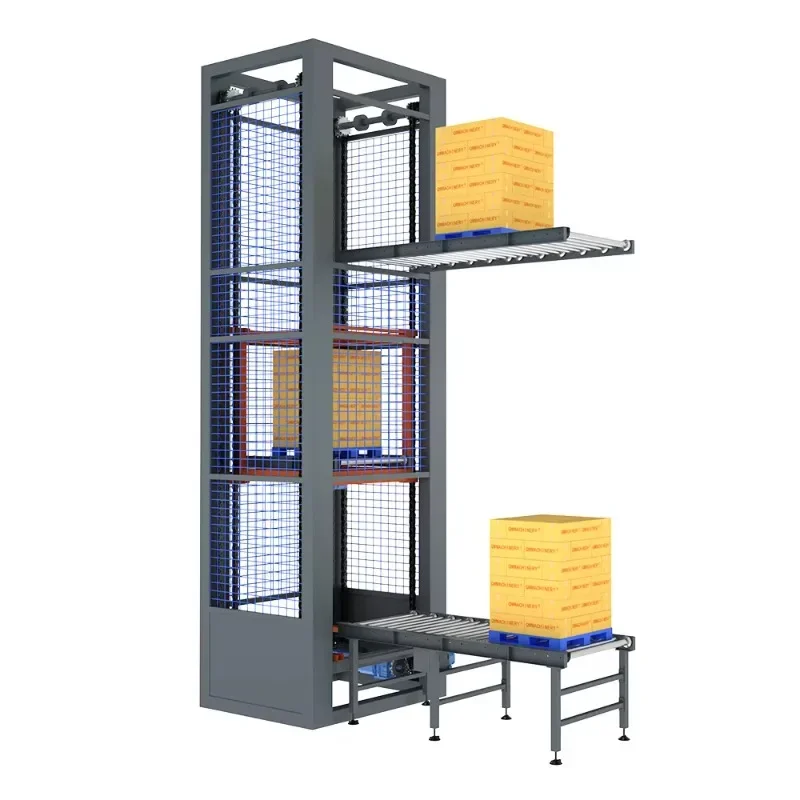

Heavy Load Vertical Lifter And Roller Conveyor Systems For Pallet