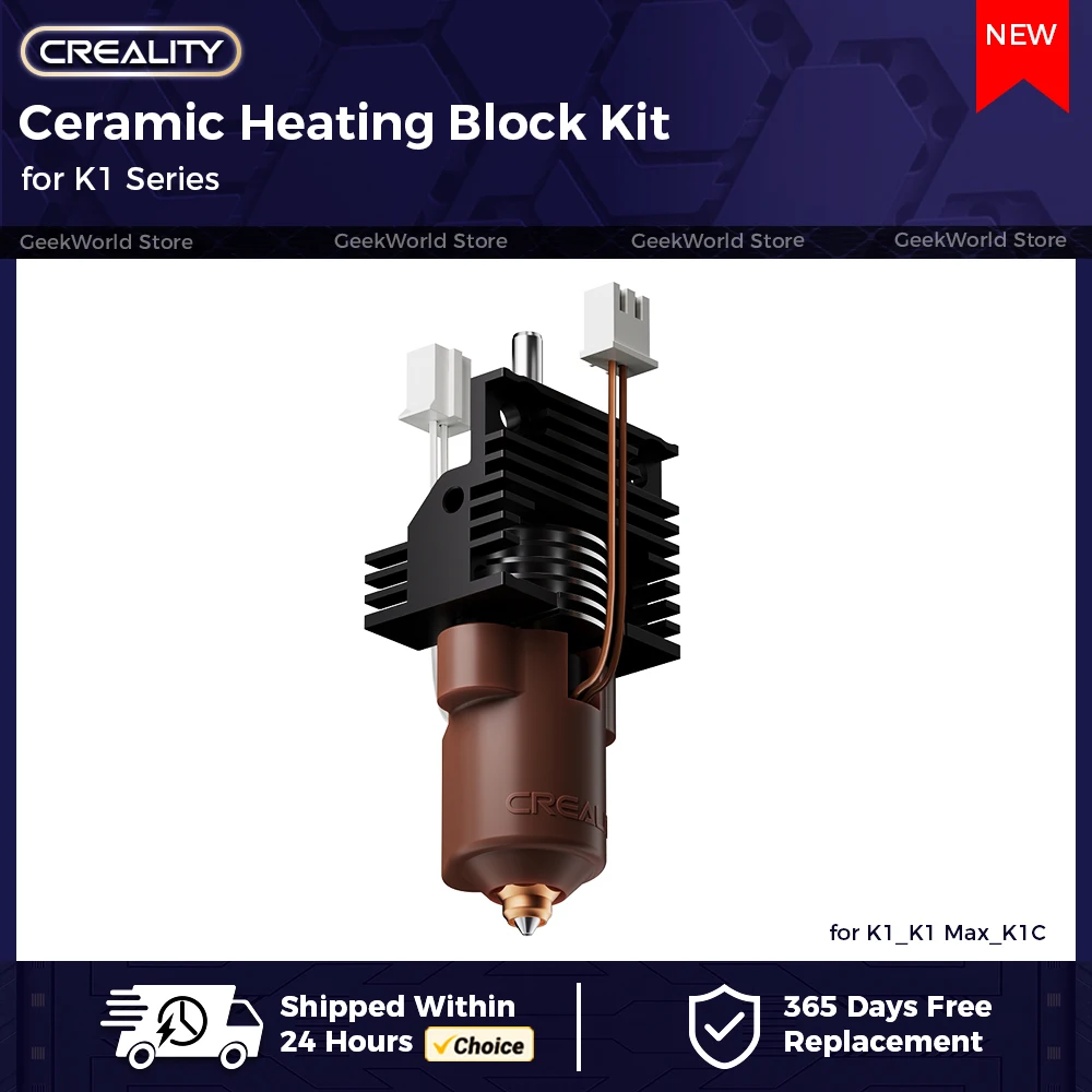 

Оригинальный комплект керамического нагревательного блока серии Creality K1, обновленный комплект сопел быстрого замены с высоким расходом печати для 3D-принтера K1 K1 Max K1C