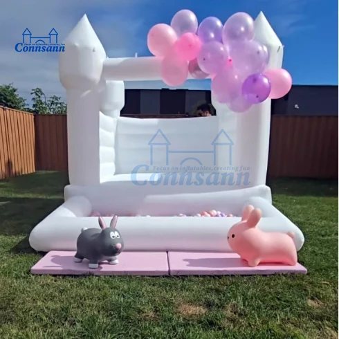 Castelo inflável do trampolim da casa do salto de 2,5 m para crianças perfeito para festas e reuniões com diversão do poço da bola