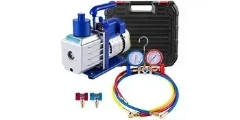 Vakuumpumpe | Sihao Vakuumpumpe mit Manometern für Kältemittel, HVAC, Kühlung, Vakuumverpackung, Klimaanlagen und Autowartung 1,8-4,8CFM – Detail 20