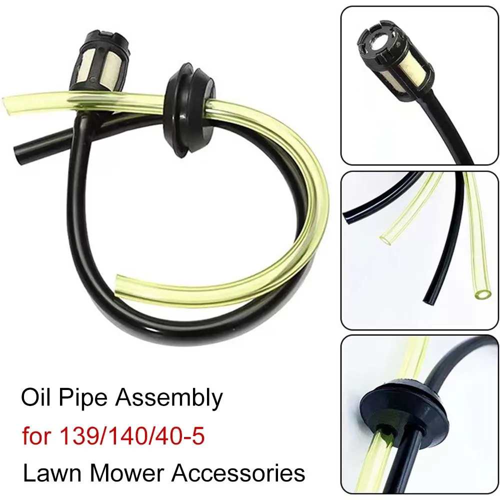 1/2/5 Pcs Lawn Mower Oil Pipe Assembly 139/140/GX35/430/40-5 Grass Cutter Repair Accessories