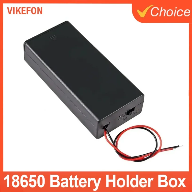 

Battery Storage Case for 3pcs 18650 Batteries Holder Box Container 1/2/3/4 And2 Slots ON/OFF Switch DIYCell Plastic Container