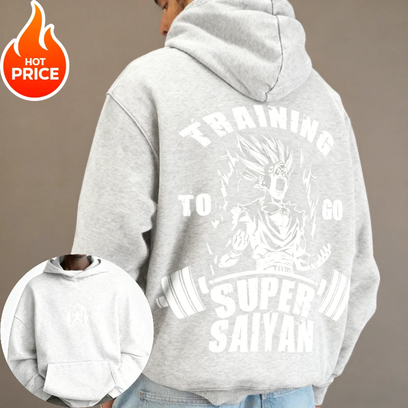 Super Saiyajin Dragon Ball Harajuku Streetwear Herbst Männer Vintage Hoodie Winter Frauen Übergroßen Mit Kapuze Sweatshirt Langarm Top
