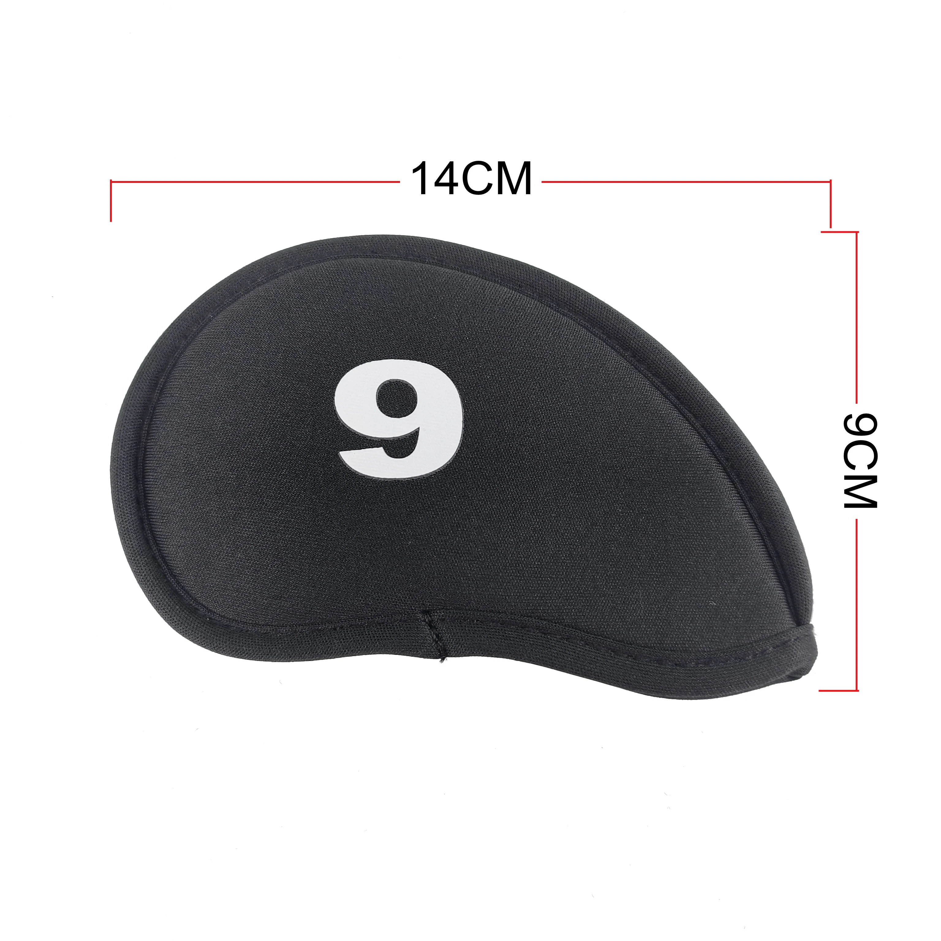 10 قطعة/المجموعة جولف رئيس يغطي ل نادي الغولف الحديد واقية أسود/أحمر/أزرق نادي الغولف الحديد رئيس حامي إكسسوارات الغولف #6