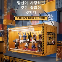 Illuminated Container Blind Box Organizer Dustproof Toys Display Box Nendoroid Magnetic Display Stand Collectibles Display