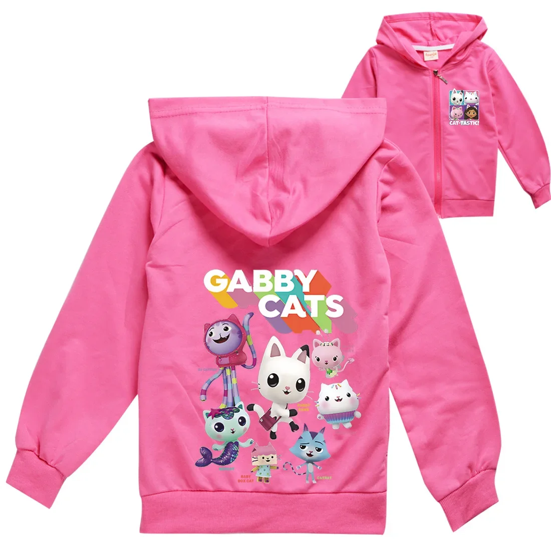 

Gabby Doolhouse Productos Kids Gabbys Cat Hoodie Baby Girls Long Sleeve Coats Toddler Boys Zipper Hoody Jacket Children Clothing