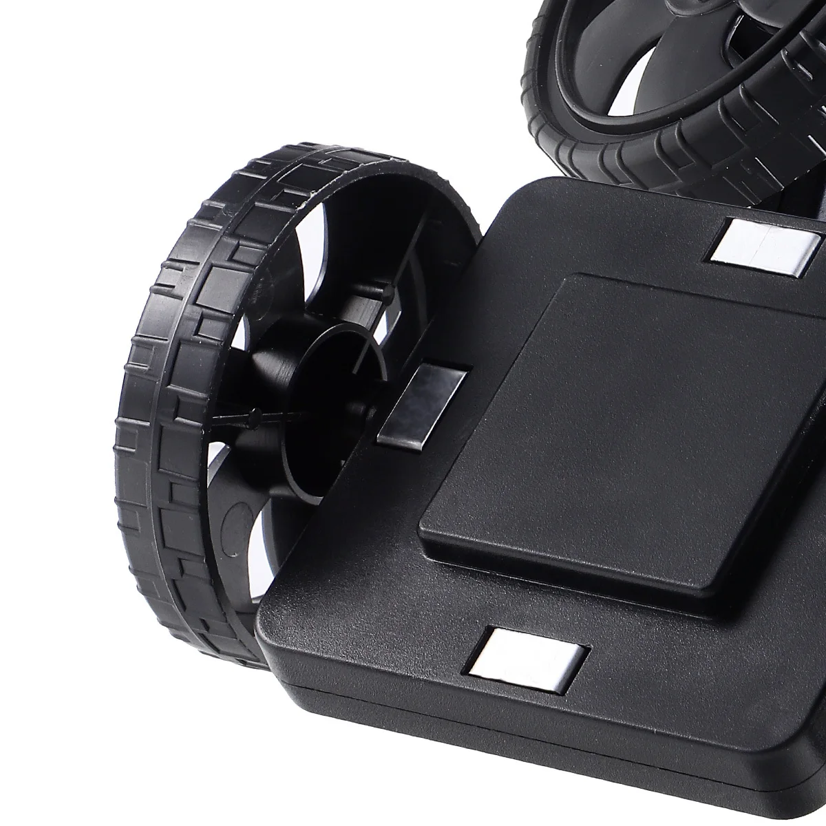 2Pcs Magnetic Construction Wheels for Kids Brain Development Black DIY 3D Shapes Structures Creative Educational Gift