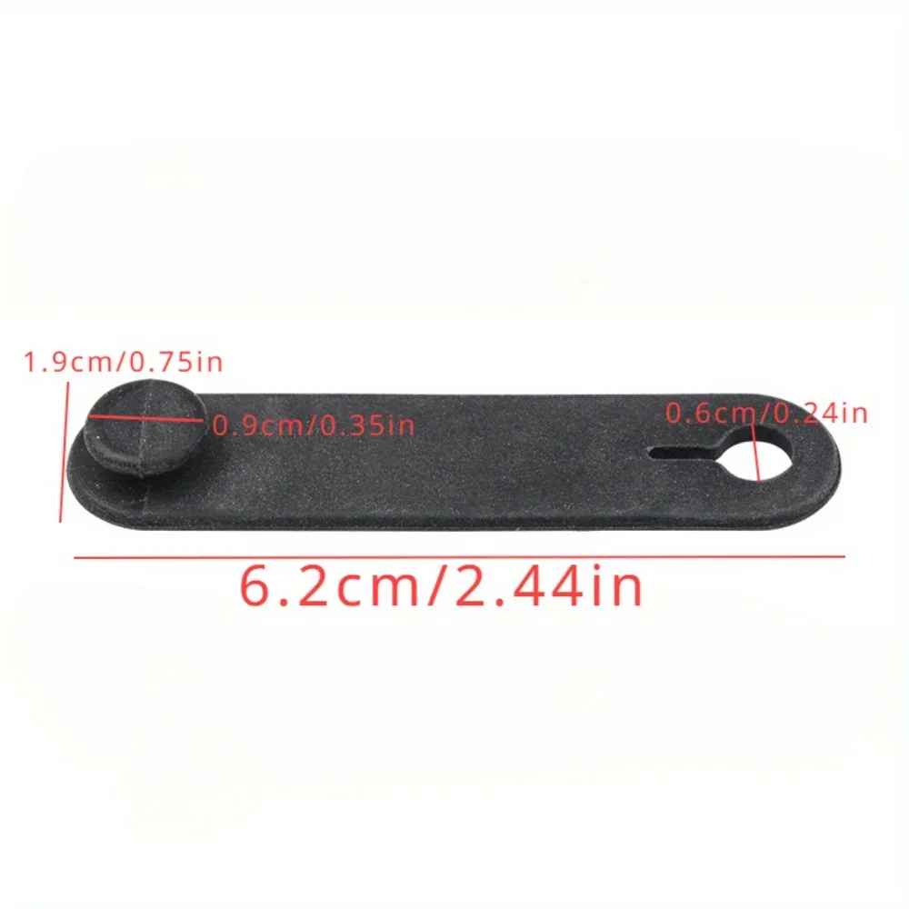 6pcs Motorcycle Fixed Cable Harness Short Zip Tie Modification Line Sorting Hub Rubber Zip Tie Button Fixing Ring Cable Tie