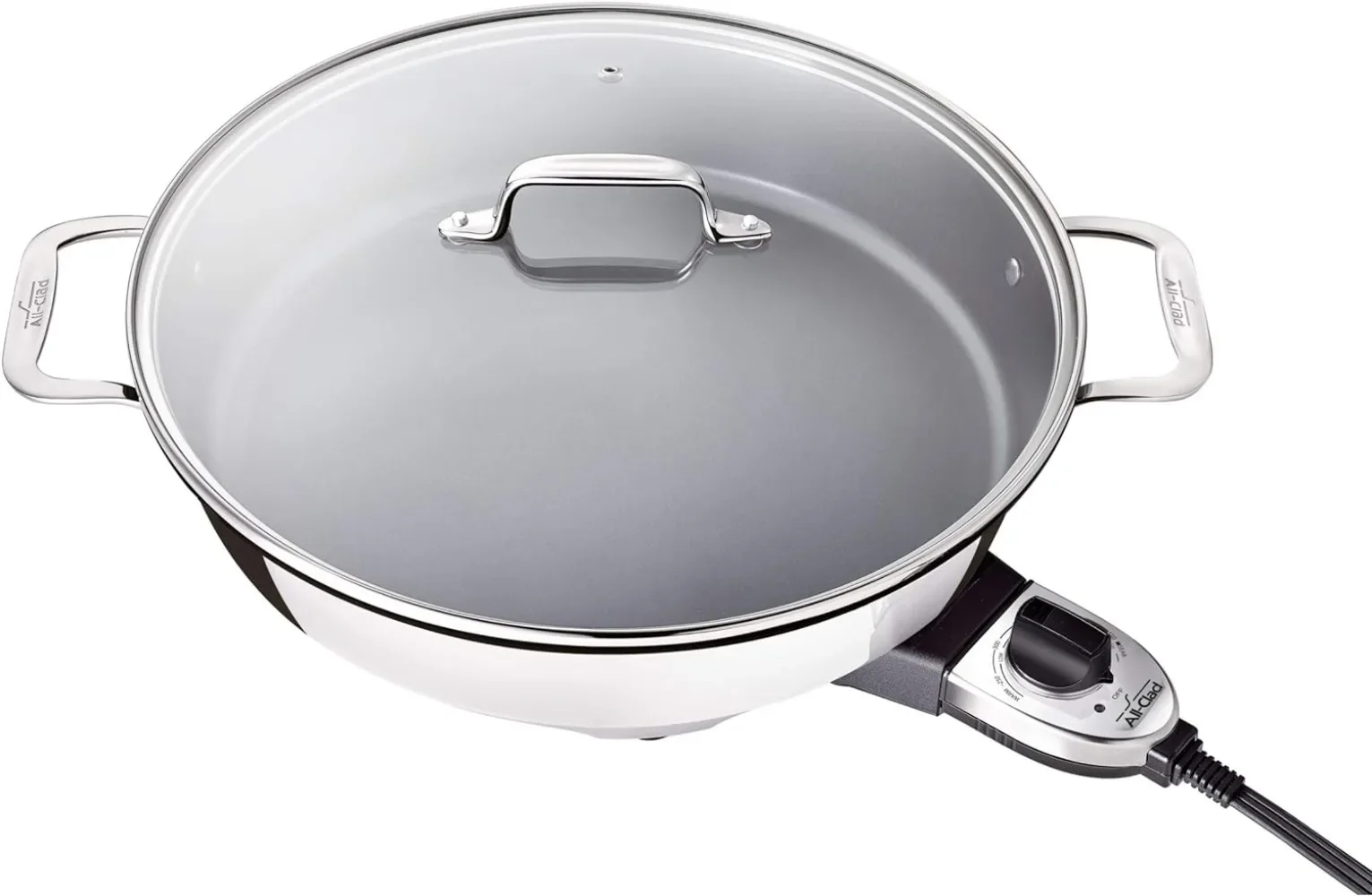 

All-Clad Electrics Stainless Steel and Nonstick Surface Skillet 7 Quart 1800 Watts Temp Control, Cookware, Pots and Pans, Oven