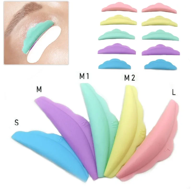 5 Paar Wimper Siliconen Pads Lashlifting 3d Lash Curler Perming Make-Up Tool Lash Extensie Levert Wimpers Accessoires