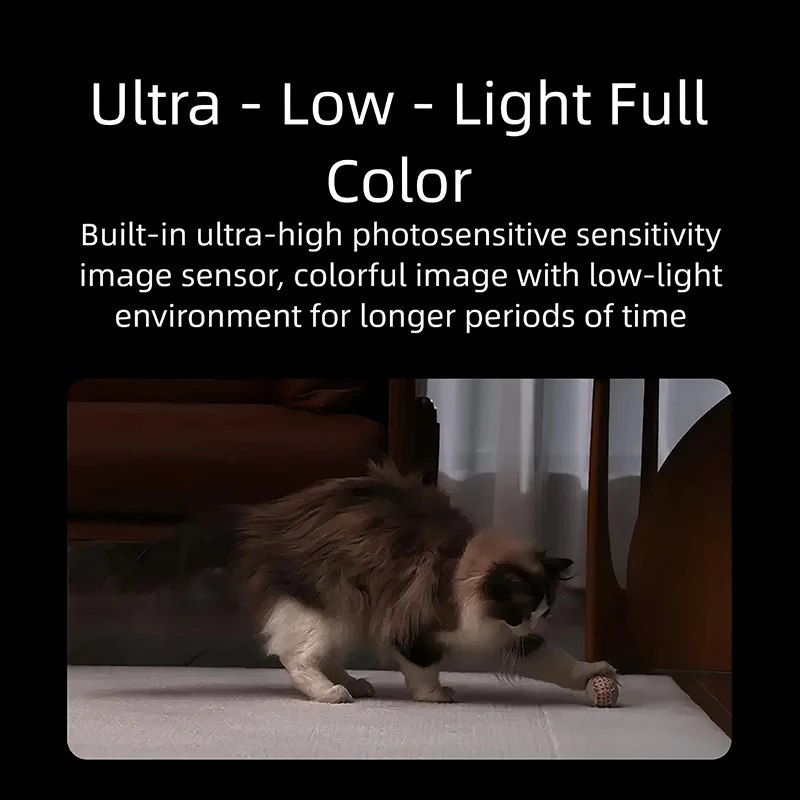 كاميرا XIAOMI الذكية الجديدة 4C، 6MP 3.5K 360 ° ، كشف الحيوانات الأليفة، صوت ثنائي الاتجاه، مراقبة أمن المنزل للأطفال، النسخة الصينية مع محول #5