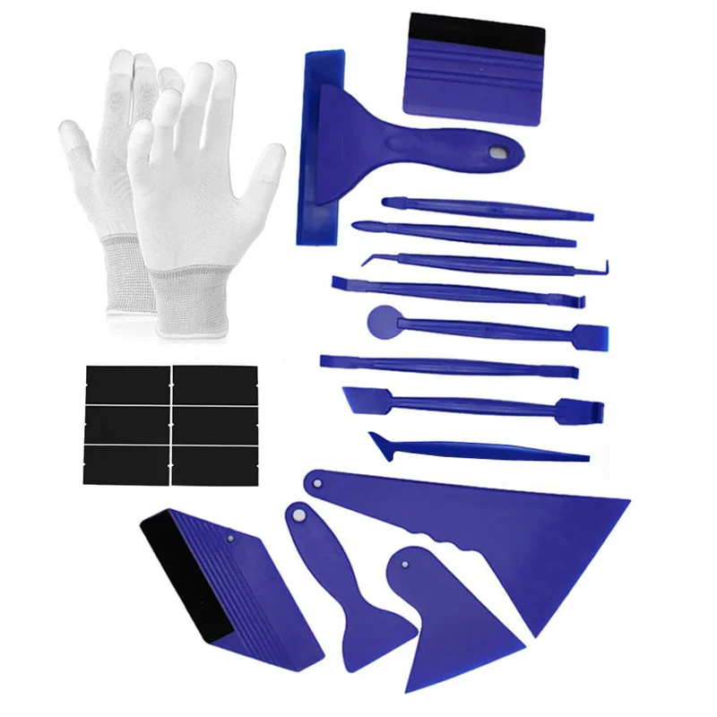 NeoWrap Car Wrap Edge Trimming Stick Vinyl Squeegee Kit Window Tint Curves Slot Tool for Installing Wraps Stickers Kit 7-21Pcs