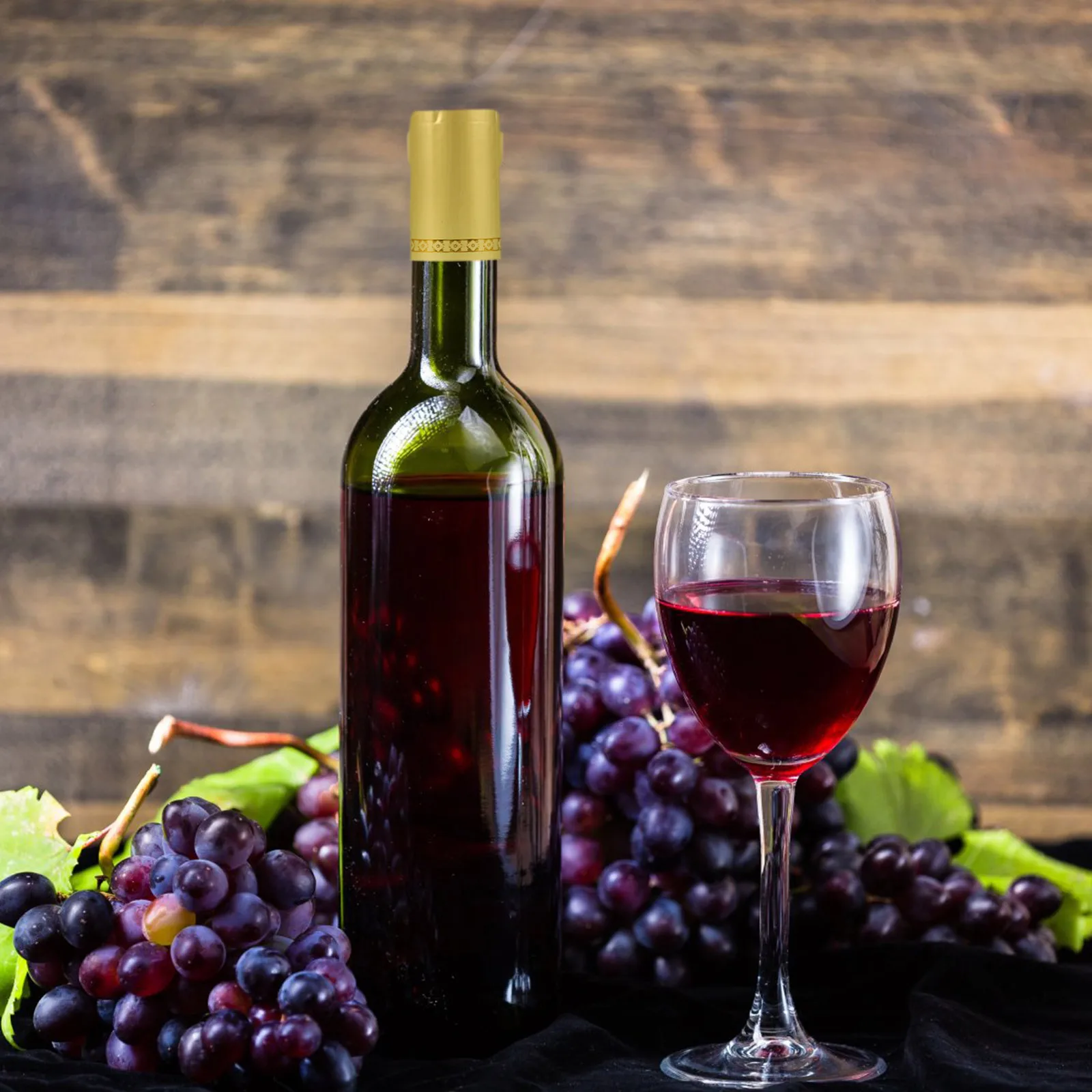 

50Pcs Disposable Wine Bottle Shrink Caps Heat Seal Wraps for Sparkling Wine Oxidation Prevention Elegant Bottle Topper Accessory