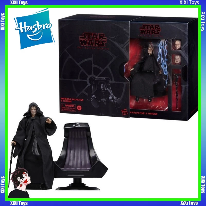 

In Stock Hasbro Star Wars The Black Series Return of The Jedi Emperor Palpatine & Throne Action Figure Original Model Toys Gifts
