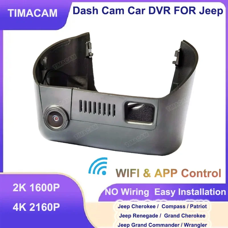 

TIMACAM 2K Car Dvr 4K Dual Camera Dash Cam For Jeep Grand Cherokee for Dodge Durango Caravan Journey Dart Avenger for Chrysler