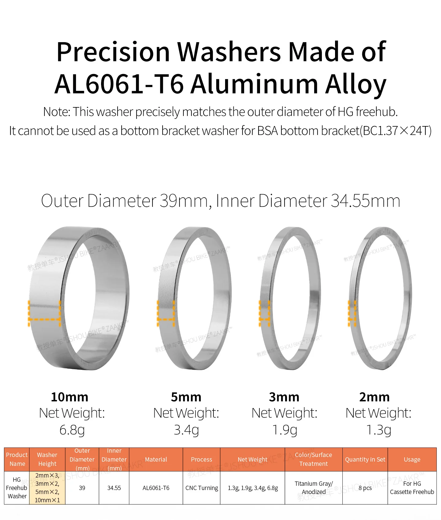 ZAAKR 14/15/16/17/18T Fahrrad-Einzelschaltungs-Kurbelrad-Umrüstsatz 2mm Zahnrad Passend für 8 9 10 11 Speed Dirt Jump/XC/Fixed Gear HG Hu – Detail 18