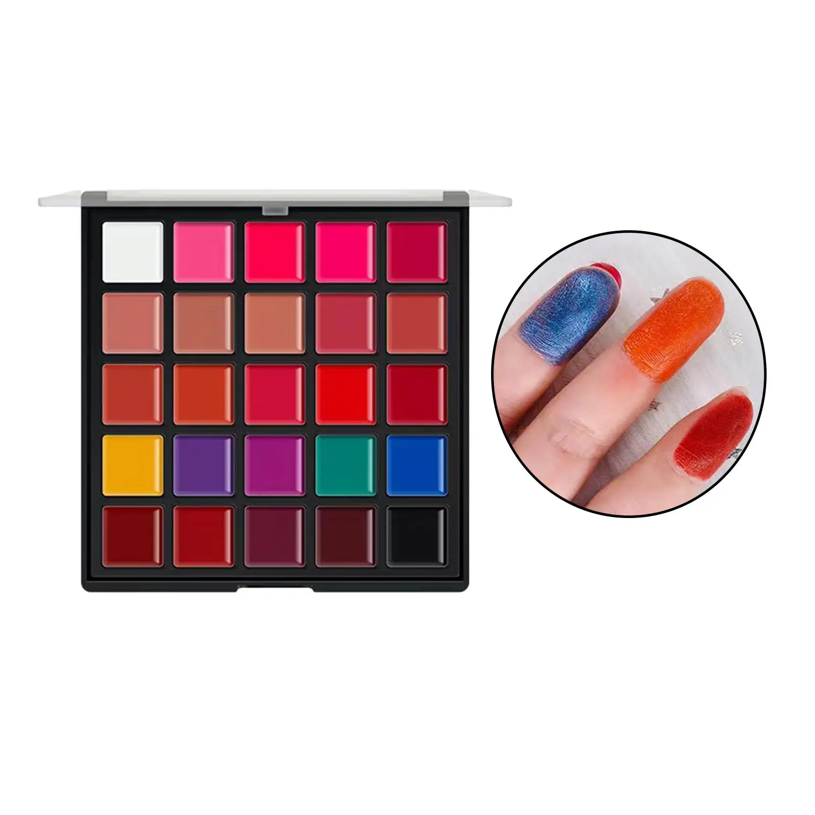 2 rossetti palette Matte Moisturizing abbellire Soft Smooth Cosmetics Palette di lucidalabbra multicolori per Kit di trucco per ragazze da donna