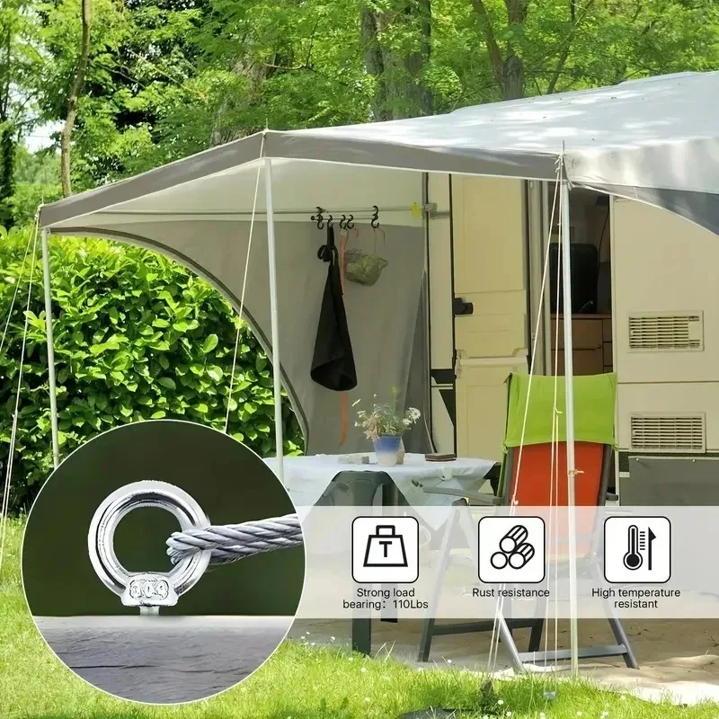 Vis à boulon à œil M4 M5 M6 M8 pour équipement de levage, vis à œil robustes, excellente résistance pour suspendre la décoration, Supports de câbles